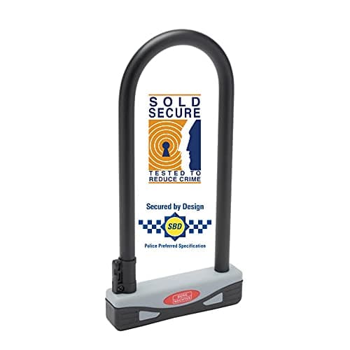 Image of Burg Wachter 273S Sold Secure Gold Approved D Lock, Grey/Black, Large