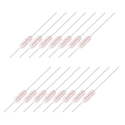 Image of sourcing map 15 Pcs Metal Temperature Thermal Fuse 142°C 287.6°F 15A 250V Cutoff Thermal Fuse with Lead for Motor Transformer Electric Industrial Home Appliance