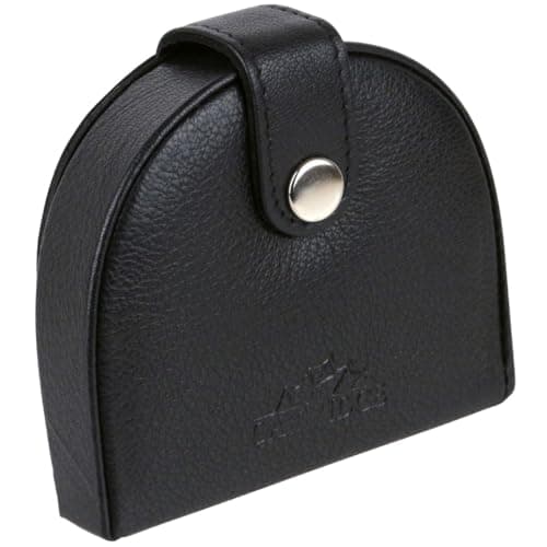 Image of Oakridge Leather Mens Tray Coin Purse Pocket Size - Black