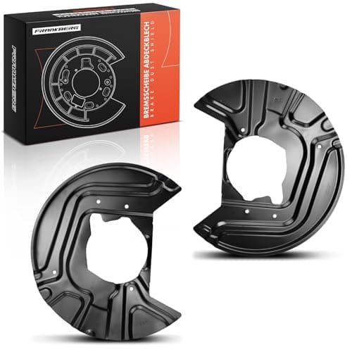 Image of Frankberg 2x Brake Dust Shield Brake Disc Cover Front Compatible with X3 E83 2.0-3.0 xDrive18d-xDrive35d 2.0L-3.0L 2003-2011 Replace# 34113411871