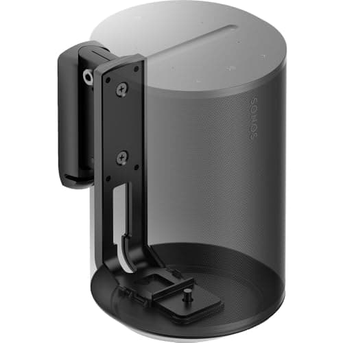 Image of Flexson Wall Mount for Sonos ERA 100 , Single pack in Black, Swivels and Tilts