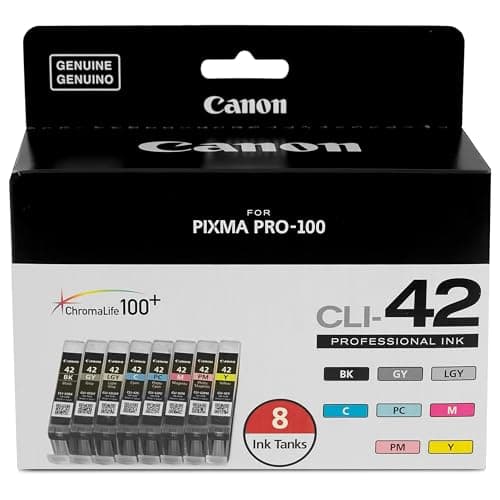 Image of Canon 6384B010 – Black Ink Cartridge, Blue, Pink, Grey, Yellow