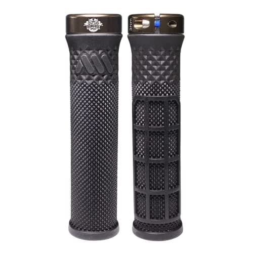 Image of All Mountain Style AMS Cero Grips - Lock-on dual pattern, dual density, under 100 grams grips, Red Bull Rampage Black