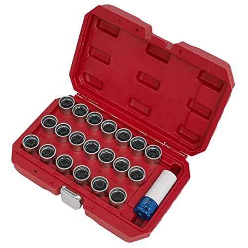 Image of Sealey SX219 20pc Locking Wheel Nut Key Set-VAG