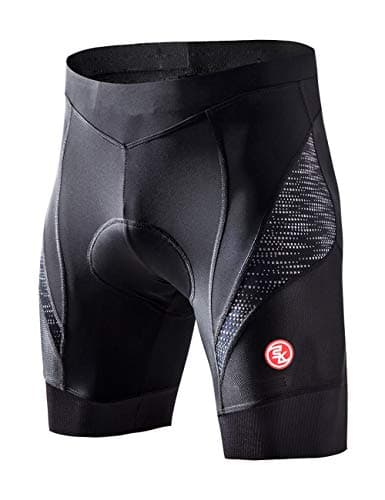 Image of Souke Sports Men's Cycling Shorts 4D Padded Road Bike Shorts Breathable Quick Dry Bicycle Shorts,All Black M