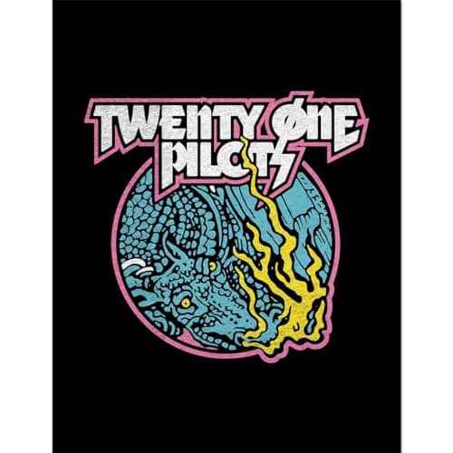 Image of Pyramid International 21 Pilots (Scaled And Icy) Collector Print (Framed) 30cm x 40cm - A Stunning Artwork to Enhance Your Collection or Living Space, One Size