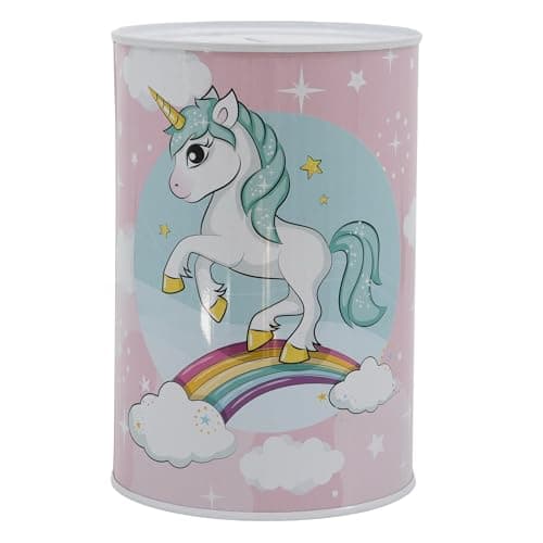 Image of Stor Unicorn Metallic Piggy Bank, Children's Durable Money Box for Saving Coins And Cash