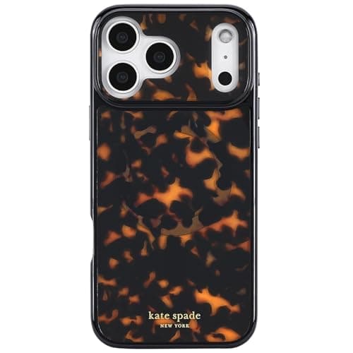 Image of Kate Spade New York iPhone 17 Pro Max Case - Compatible with MagSafe - Designer Phone Case - Tortoise