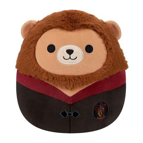Image of Jazwares Squishmallows Original “Harry Potter” 8-Inch Gryffindor Lion in Hogwarts Robe Plush - Ultrasoft Official Plush