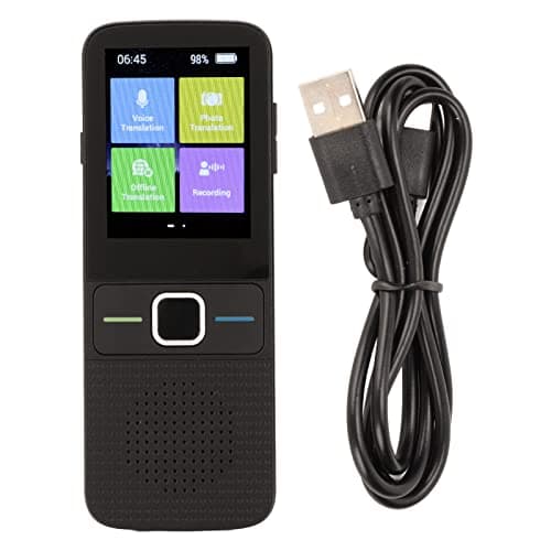 Image of Language Translator Device, Poable Instant Translator, 137 Online Languages Two Way Voice Interpreter, Instant Voice Translator for Travel, Learning, Business
