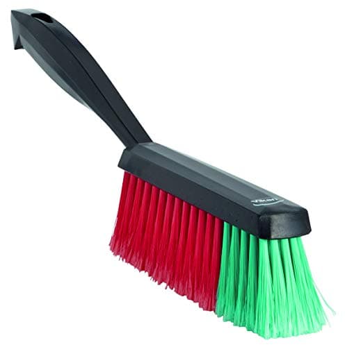 Image of Vikan 450252 Hand Brush with Short Handle, Soft, Black, 330 mm Length, 40 mm Width, 110 mm Height