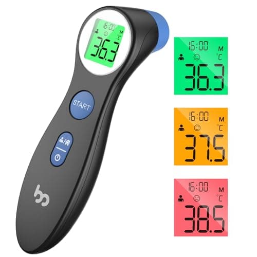 Image of Forehead Thermometer for Adults Kids, No-Touch Infrared LCD Display Digital Baby Thermometers Body Temperature Thermometer