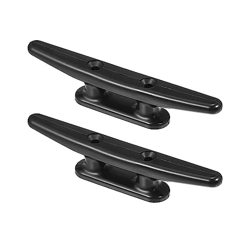 Image of X AUTOHAUX 2pcs 6'' Plastic Boat Cleat Rope Cleat Boat Dock Cleats for Kayak