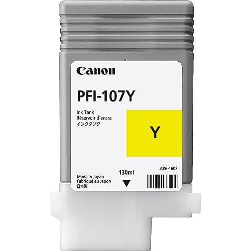 Image of Canon 107 130 ml Ink Cartridge - Yellow