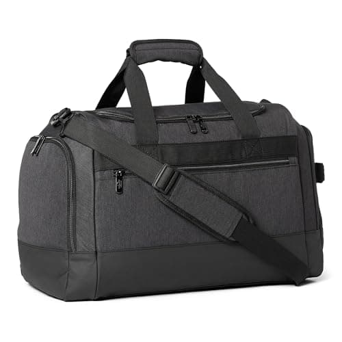 Image of Amazon Essentials Lightweighted Carry-On Duffel with Wet Pocket and Shoe Compartment, 50.8 cm, Black
