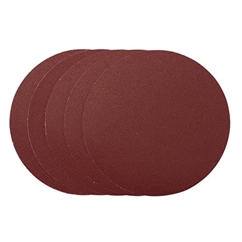 Image of Draper 63031 Sanding Discs, 200mm, 120 Grit, PSA (Pack of 5), Red, One Size