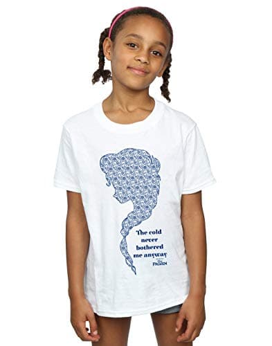 Image of Disney Girls Frozen Heads T-Shirt 5-6 Years White