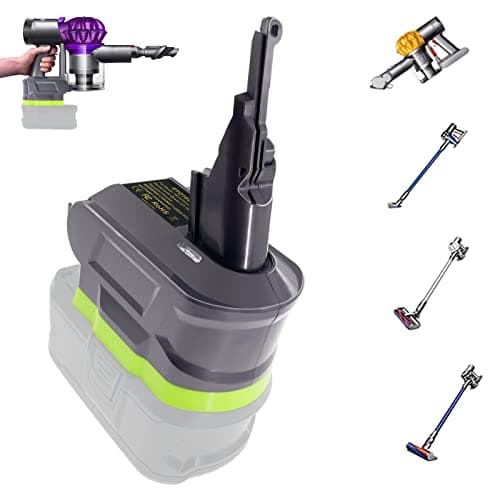 Image of 2-in-1 V7/8 Adapter for Ryobi 18V Lithium Battery Convert to for Dyson V7/8 Handheld Vacuum Cleaner Battery Compatible with V7/8 Animal V7/8 Absolute V7/8 Motorhead Pro V7/8…