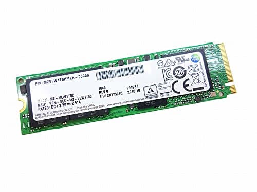 Image of Samsung SSD M.2 (2280) 256GB PM961 OEM (PCIe/NVMe) - 256GB SSD M2, PCIe 3.0, 2800 MB/s, 1100 MB/s, 6.1W