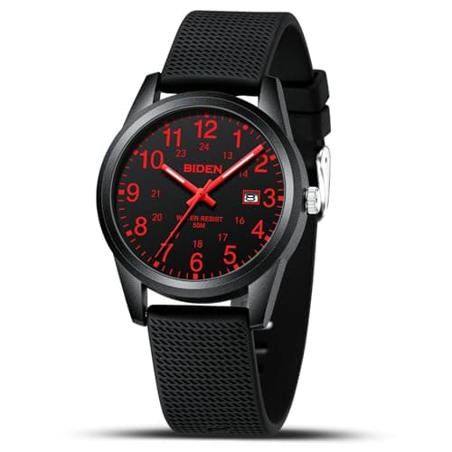 Image of LN LENQIN Mens Watches Ladies Watches Analog Quartz Watch for Men Women 30M Waterproof Fashion Casual Men's Wristwatches with Date Silicone Band Unisex Watch