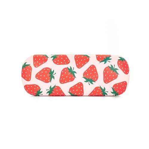 Image of Sass & Belle Strawberry Glasses Case – Fun Spectacles Storage for Kids, Women or Men, Hard Sunglasses Holder for Everyday Use or Travel – Cute Fruit Design