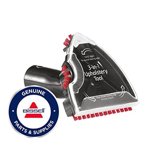 Image of BISSELL 3-in-1 Stair and Upholstery Tool for SpotClean Portable Carpet Cleaners, SpotClean Accessory, For Carpet, Upholstery, Car Interiors, Stairs, Black/Red, 2369