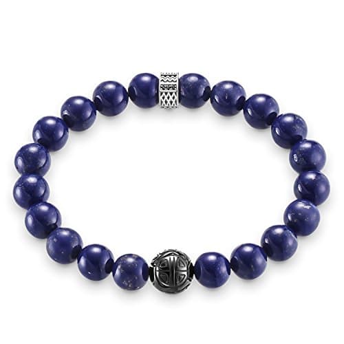 Image of Thomas Sabo Men Bracelet Rebel at Heart blue 925 Sterling Silver A1534-930-32