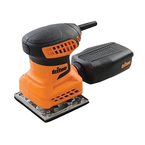 Image of Triton 200W Orbital Palm Sander 1/4 Sheet TQTRSS (389621), Black