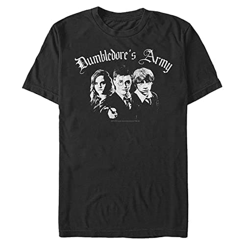 Image of Harry Potter Men's Big & Tall Dumbledore's Army T-Shirt, Black, XL Big Tall