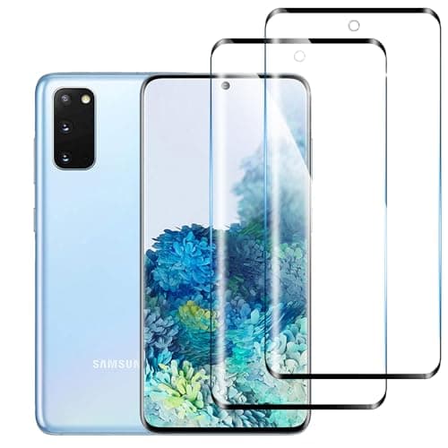 Image of iccdpi [2-Pack] Screen Protector for Samsung Galaxy S20, HD Clear Tempered Glass Film, Full Coverage, Case Friendly, Anti-Scratch, Fingerprint Sensor Compatible