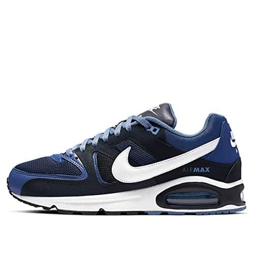 Image of NIKE Men's Air Max Command Running Shoes, Multicolour Deep Royal White Dark Obsidian 410, 8 UK