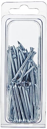 Image of Merriway BH05876 (100 Pcs) Masonry Nail Hardened, 2.5 x 40 mm (1.1/2 Inch) - Pack of 100 Pieces, White