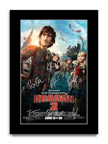 Image of HWC Trading How to Train Your Dragon 2 Gifts Printed Poster Signed Autograph Picture for Movie Memorabilia Fans (ID-003231) - A4 Print Only