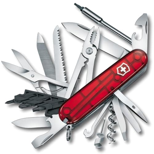 Image of Victorinox Cyber Tool L Swiss Army Knife, Medium, Multi Tool, 39 Functions, Blade, Bits, Pen, Red
