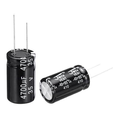 Image of sourcing map 4700uF 35V 18x30mm Electrolytic Capacitor, Radial Leads Aluminum Capacitors for TV, LCD Monitor, VCD, 5Pcs