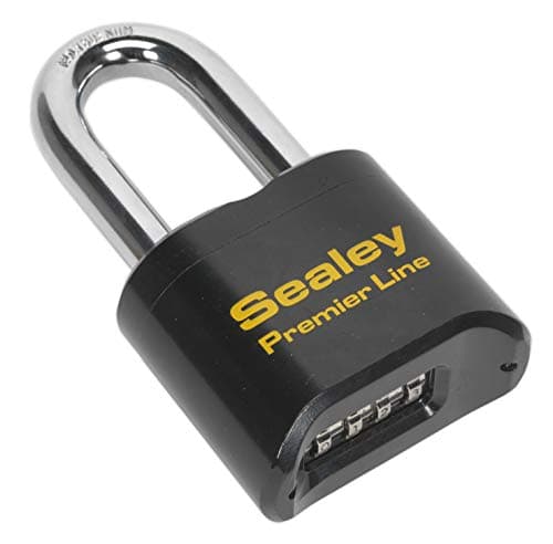 Image of Sealey Pl603L Steel Body Combination Padlock Long Shackle 62Mm