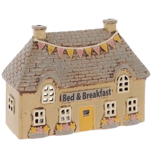 Image of Village Pottery Bed and Breakfast House Ceramic Tealight Holder