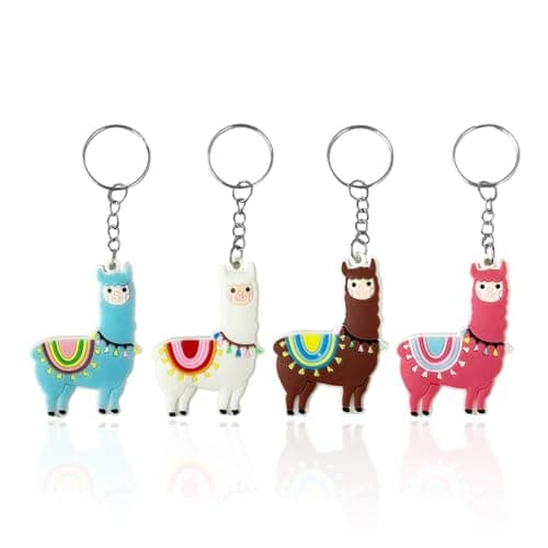 Image of RNFKSU 4 Alpaca Pendants, Cute And Fresh Hanging Buckles, Party Decoration Buckles, Student Reward Gifts.
