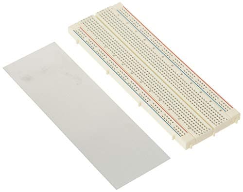 Image of Jameco Valuepro 830-Point Solderless Breadboard, 6.5" x 2.125", 0.1" spread, Ideal for Prototyping and Classroom Projects - WBU-202-R