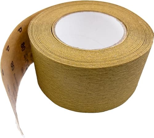 Image of Kassteel 23-204-120 PSA with Liner 120 Grit Aluminum Oxide "Sticky-Back" Rolls, 20 Yards