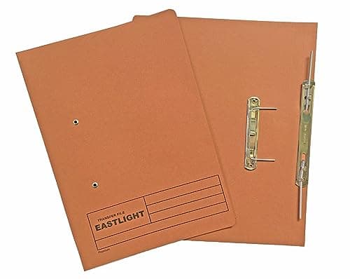 Image of Eastlight Transfer Spring File, 38mm Foolscap, Colour Orange, Box 25