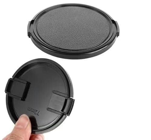 Image of REFLEX CAMERA 55mm Camera Lens Protection Cover Centre Pinch Front Cap for DSLR & Mirrorless Cameras, Compatible with Canon/Nikon/Sony Lens & More... (55mm)