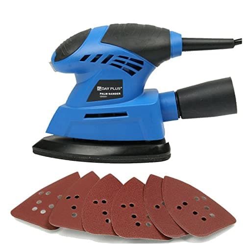 Image of Electric Sander, 135W Orbital Sander, 13500RPM Mouse Detail Sander for Wood, Electric Sander with Dust Extraction Port, 6PCS Sandpaper Included