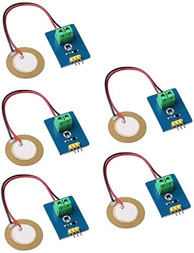 Image of Fasizi 5pcs Analog Ceramic Piezo Vibration Sensor Module 3.3V/5V for Arduino DIY Kit