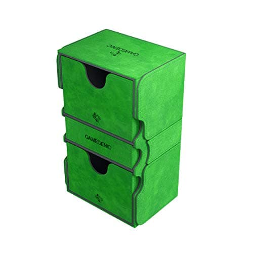 Image of Gamegenic GGS20029ML Stronghold 200-Card Convertible Deck Box, Green