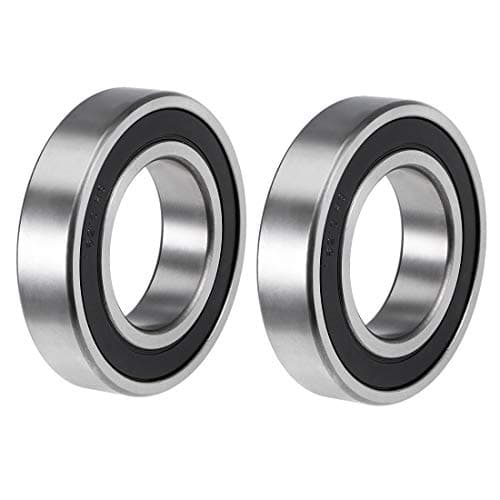 Image of sourcing map 6210-2RS Deep Groove Ball Bearings Z2 50mm X 90mm X 20mm Double Shielded Carbon Steel 2pcs