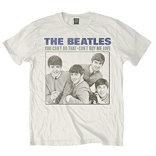 Image of The Beatles Men's You Cant Do That Short Sleeve T-Shirt, White, Large