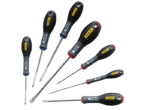 Image of STANLEY 0-65-425 FATMAX 7 Piece Screwdriver Set, Parallel/Flared/Pozi