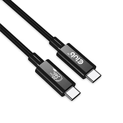 Image of Club 3D CAC-1575 USB4 Gen3x2 Type C to Type C Bi-Directional Cable with 240W Charging, 20Gbps Data Transmission and Supports 4K60Hz Video 2m - 6.56ft