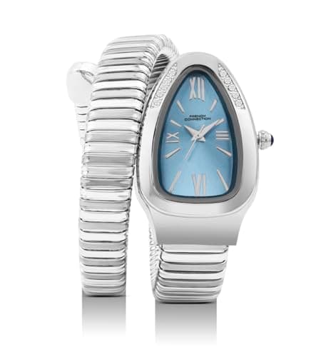 Image of French Connection Analog Women's Watch, Silver_Blue